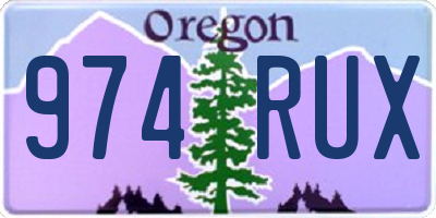 OR license plate 974RUX