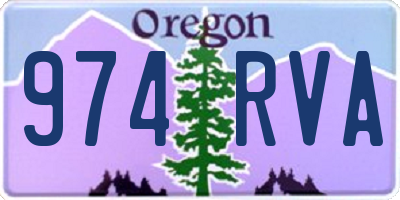 OR license plate 974RVA