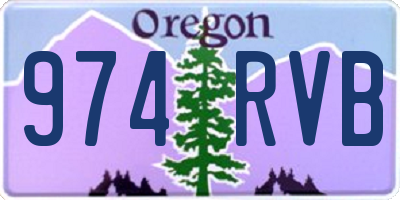 OR license plate 974RVB