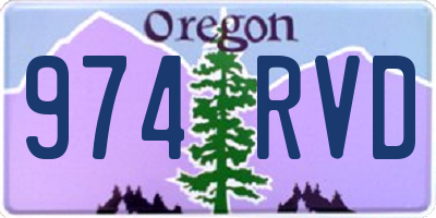 OR license plate 974RVD