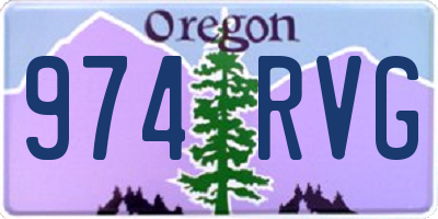 OR license plate 974RVG