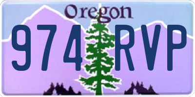 OR license plate 974RVP