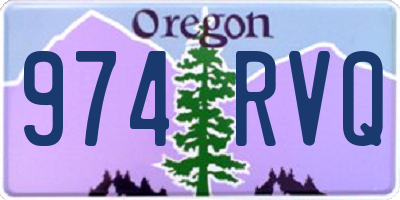 OR license plate 974RVQ