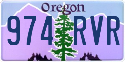 OR license plate 974RVR