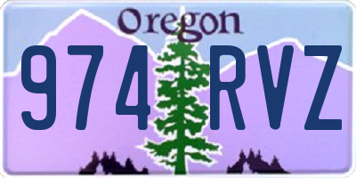 OR license plate 974RVZ