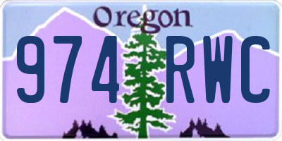 OR license plate 974RWC