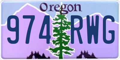 OR license plate 974RWG