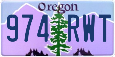OR license plate 974RWT