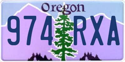 OR license plate 974RXA