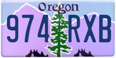OR license plate 974RXB