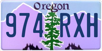 OR license plate 974RXH