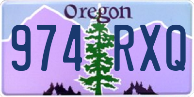 OR license plate 974RXQ