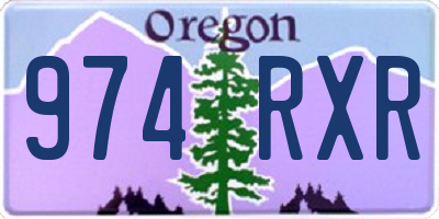 OR license plate 974RXR