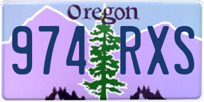 OR license plate 974RXS