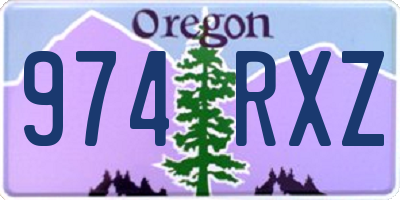 OR license plate 974RXZ