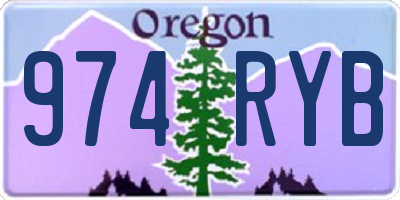 OR license plate 974RYB