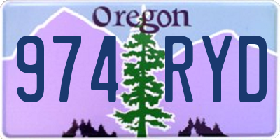OR license plate 974RYD