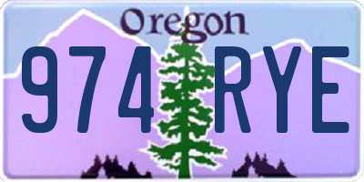 OR license plate 974RYE