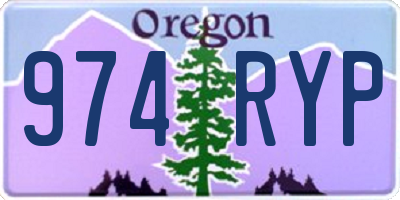 OR license plate 974RYP