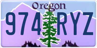 OR license plate 974RYZ