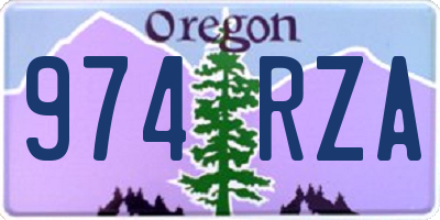 OR license plate 974RZA