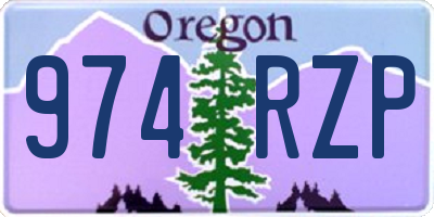 OR license plate 974RZP