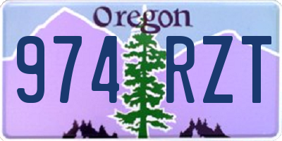 OR license plate 974RZT