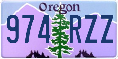 OR license plate 974RZZ