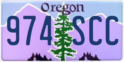 OR license plate 974SCC