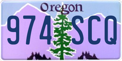 OR license plate 974SCQ