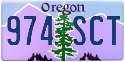 OR license plate 974SCT