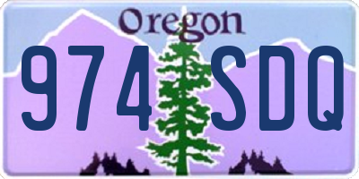 OR license plate 974SDQ