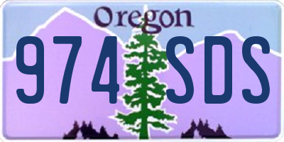 OR license plate 974SDS