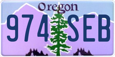 OR license plate 974SEB