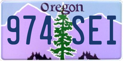 OR license plate 974SEI