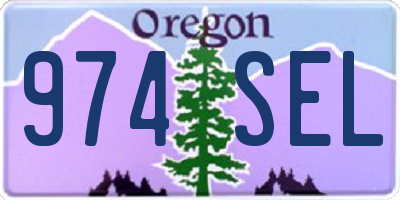 OR license plate 974SEL