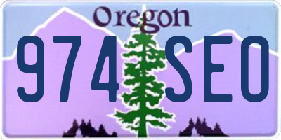 OR license plate 974SEO