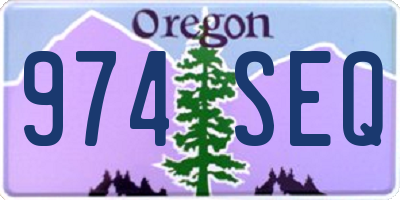 OR license plate 974SEQ