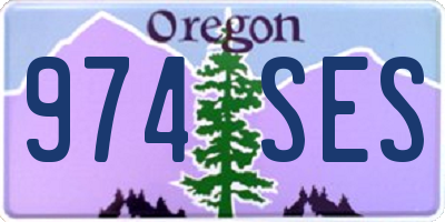 OR license plate 974SES