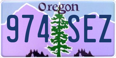 OR license plate 974SEZ