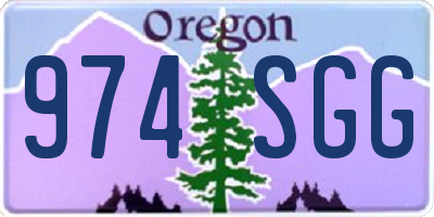 OR license plate 974SGG