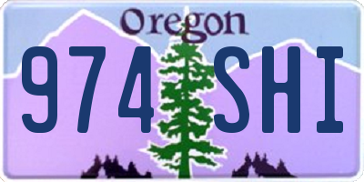 OR license plate 974SHI