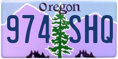 OR license plate 974SHQ