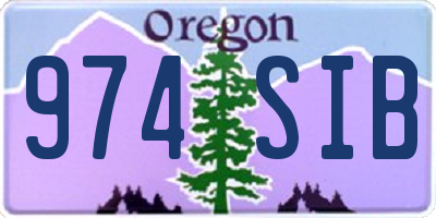 OR license plate 974SIB