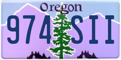 OR license plate 974SII
