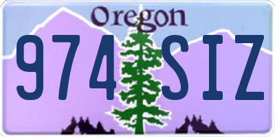 OR license plate 974SIZ