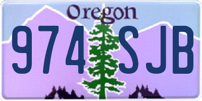 OR license plate 974SJB