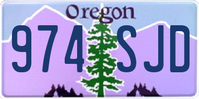 OR license plate 974SJD