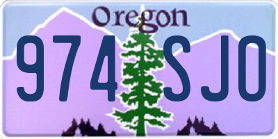 OR license plate 974SJO