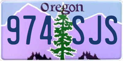 OR license plate 974SJS